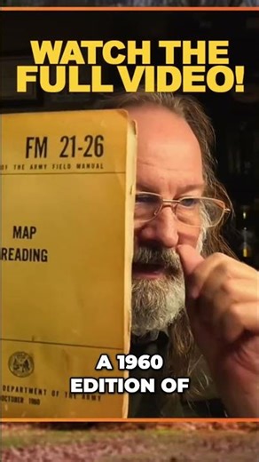 1960 Army Map Reading Manual: A Cool Find! #shorts