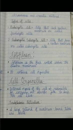 Class-9 || Science Ch-5 The Fundamental Unit of Life || Notes #class9 #notes #biology
