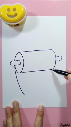 Menggambar tisu #shorts #art #drawing #menggambar #tutorial