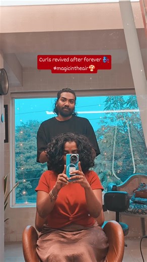 Sameera Bandari on Instagram: "@curlcode_hyderabad did their magic ✨ #magicintheair🍄 #igotchubaby🧿"