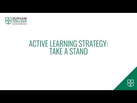 Active Learning Strategy: Take a Stand