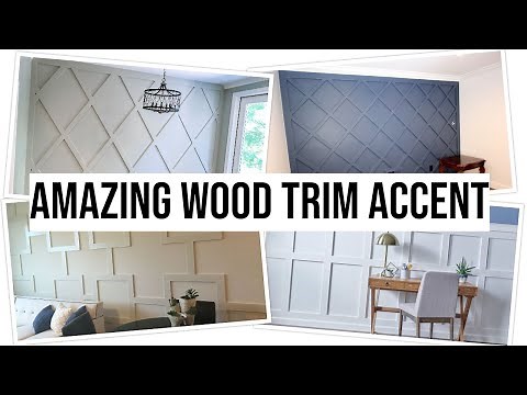 100 Wood Trim Modern Accent Wall Ideas for Home