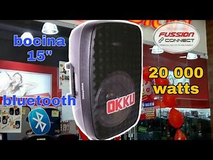 Bocina de 15 pulgadas con Bluetooth