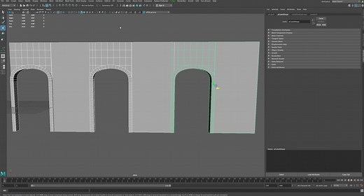 Lesson 06: making an arch and wall segment with Bridging - Intro to Autodesk Maya 2nd ed.