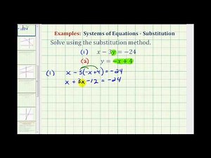 Ex 2: Solve a System of Equations Using Substitution