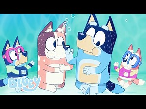 Underwater Tea Party ☕️ 😊 💙 | NEW Clip | Bluey Season 1 - The Pool ⭐️ | Bluey - Videos For Kids