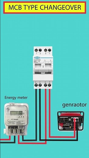 How to Install MCB Changeover Switch | Easy Guide ⚡ #shorts