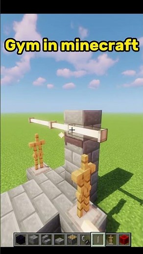 Minecraft Gym Tutorial! 💪 🏋️‍♂️#shorts