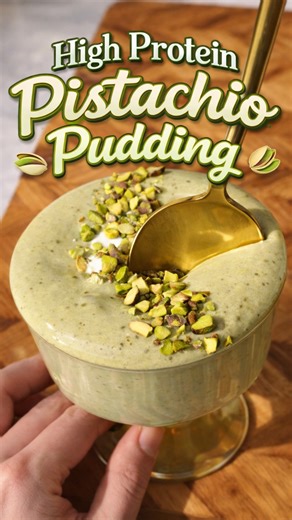 High protein pistachio pudding creamy healthy dessert ready in minutes
