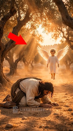 Jesus foi fortalecido por um anjo enviado por Deus #jesus #fé #biblia #shorts