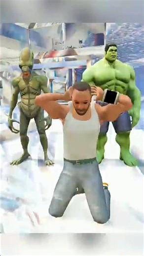 hulk becomes franklin go to moon of alien # indian bike driving 3d