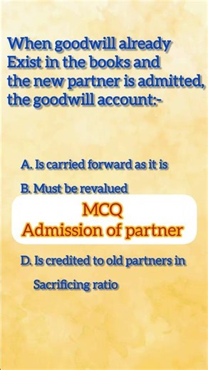 👉MCQ on Admission of partner| 5 second MCQ series I