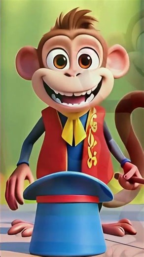 ​🐒 The Monkey 🐒| Nursery Rhymes and Songs for kids 🎵 | ‪@Baby_YellowChick‬ #nurseryrhymes