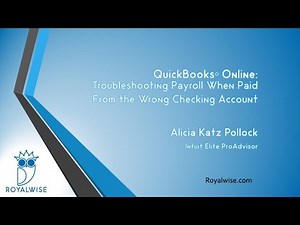 QBO: Troubleshooting a Payroll Error