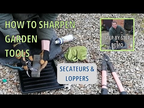 How to Sharpen Secateurs and Loppers (THE EASY WAY) | Gardening Hacks