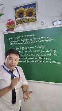 Adjective of number with easy example.