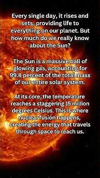 What Happens Inside the Sun? ☀️ | 5 Mind-Blowing Sun Facts
