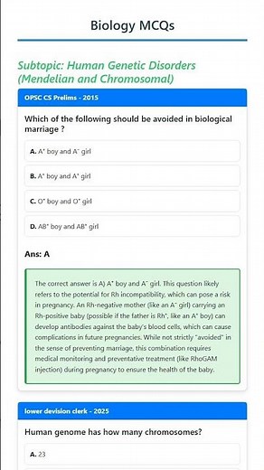Human Genetic Disorders Mendelian and Chromosomal