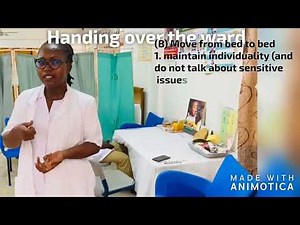 handing over the ward explained @nursingart247