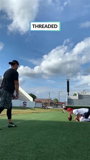 Nailed it 🎯 @nbelcher12 #TrickShots #gameday #football #fieldgoal | People Are Awesome