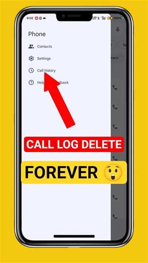 Call History Auto Delete Kaise Kare Android Phone Me