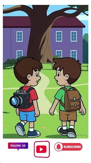 Cartoon Field Adventure 🌳🏠