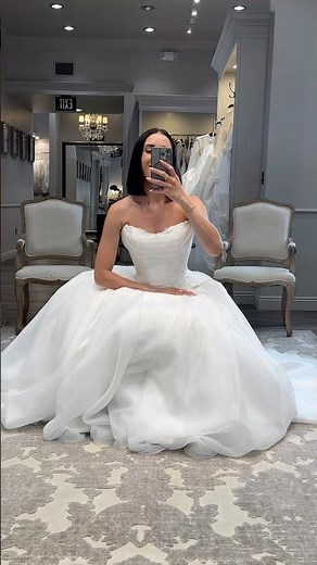 Strapless Wedding Dress Sit Test 👰‍♀️✨🤍