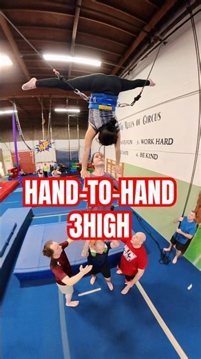 Hand-to-hand 3high #circus #circusarts #acro #acrosport #acrobatics #shorts #shortvideo #ytshorts