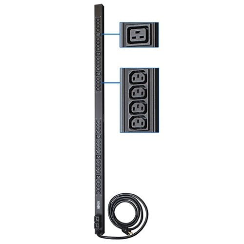 Tripp Lite by Eaton PDU 5.5kW Single-Phase 208/230V Basic PDU 38 Outlets (32 C13 and 6 C19) NEMA L6-30P Input 10 ft. (3.05 m) Cord 0U Vertical | Dell USA
