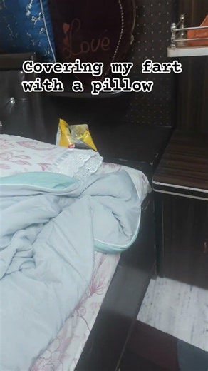 Covering my fart 💨 with a pillow #funny #memes #fart #jokes #viral #pillow #reels
