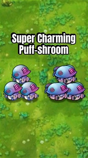Super Charming Puff-shroom with Machine Gun #pvzfusion #mobilegame #pvzgame #plantsvszombies