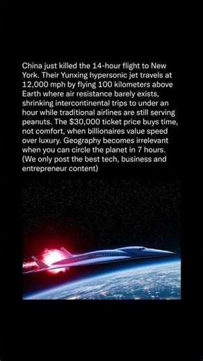 China’s $30,000 Hypersonic Jet That Shrinks The Planet