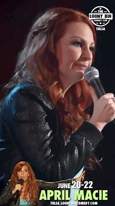 JUNE 20-22 April Macie has been seen on Tiffany Haddish Presents: They Ready Comedy Special on Netflix, as a finalist on NBC’s “Last Comic Standing," E! Entertainment, Sirius and XM Radio, Access Hollywood, Talk Soup, and HLN. April has appeared on the Howard Stern show where in 2008 she was voted the “Funniest and Hottest” comedian in America. April Macie Tickets: https://tulsa.loonybincomedy.com/ShowDetails/2e5adbf2-ab77-4230-ad84-bd7e85568541/bca30415-8e4e-4ec5-817d-52222ac57427/April_Macie/T