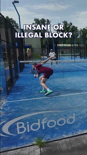 Insane or Illegal block? #padel
