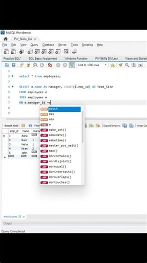 SQL Interview Question 🔥 Which Managers Have More Than 1 Employee?#shorts