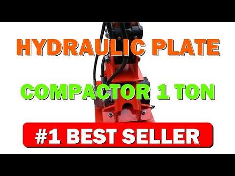 Hydraulic Plate Compactor 1 Ton Mini Excavator Attachment - B0GDF17Y1H