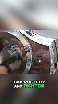Plumbing Trick: Install Faucet Handle Easily! #shorts