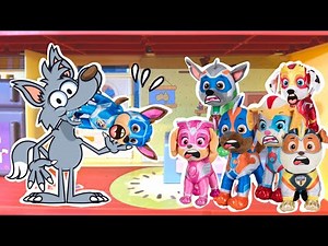 🐺 Paw Patrol in The Wolf and the Seven Little Goats 🐺 Fun Story for Kids!