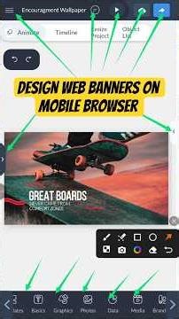 Create Stunning Web Banners Using Mobile Browser | #webbanner