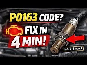 Nissan P0163 Code Explained & Fixed FAST (O2 Sensor DIY Fix)