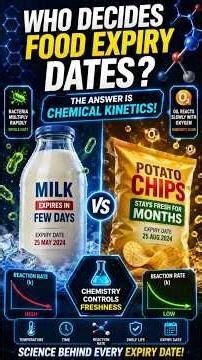 Who Decides Food Expiry Dates | Chemical Kinetics Explained #chemistry #food #science