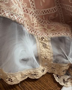 Fanny loves antique lace as much as I do! 💛 | Barbra Streisand
