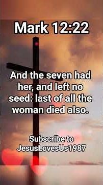 Mark 12:22 #shorts #shortvideo #short #Jesuslovesus #bibleverse #Godwords #kjv #mark #bookofmark
