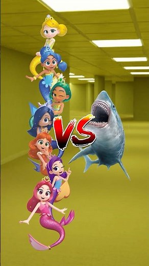 Mermaid Rainbow Bubblegem VS Megalodon #shorts #rainbowbubblegem #megalodon