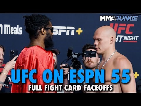 UFC on ESPN 55 Full Fight Card Faceoffs From Las Vegas