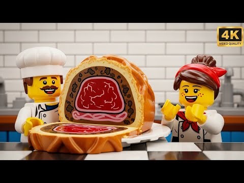 Cooking Perfect LEGO Beef Wellington for Dinner 🥩🍷