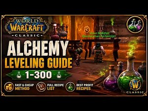 WoW Classic Alchemy Leveling Guide 1-300 | Fast & Cheap Method | Full Recipe List