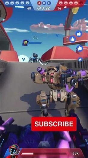 Stalker was using his special power MECH ARENA #shorts #mecharena