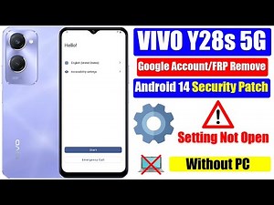 Vivo Y28s 5G FRP Bypass || Google Account Remove || Android 14 Security Patch || Without PC
