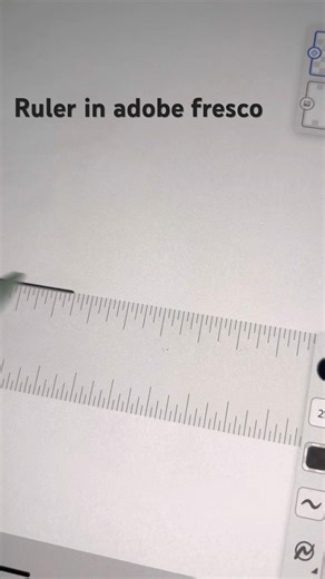 How to use the ruler tool in adobe fresco #adobefresco#tutotial#ruler